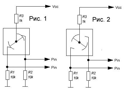 Схема подключения энкодеров