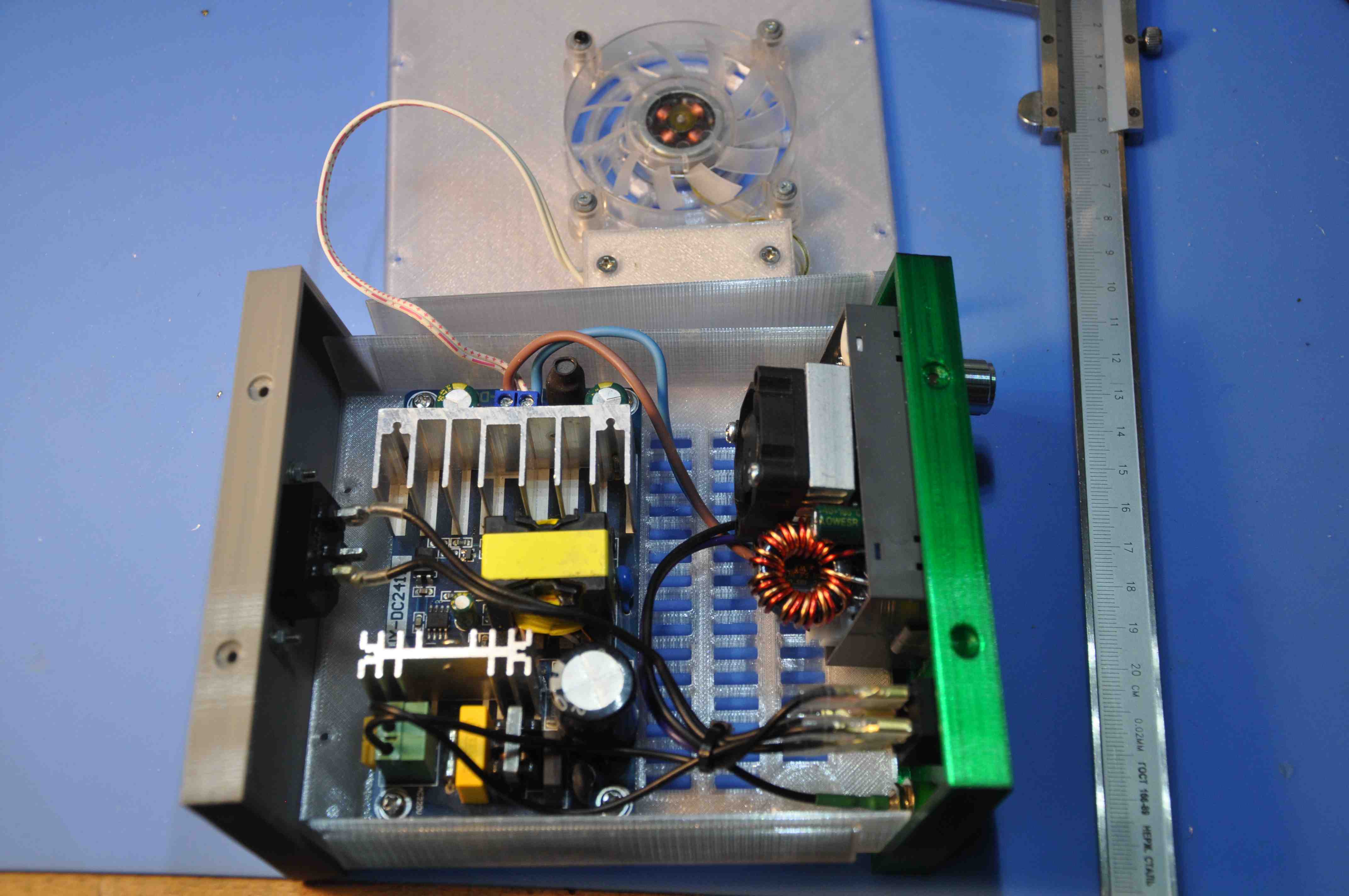 Расположение элементво в корпусе