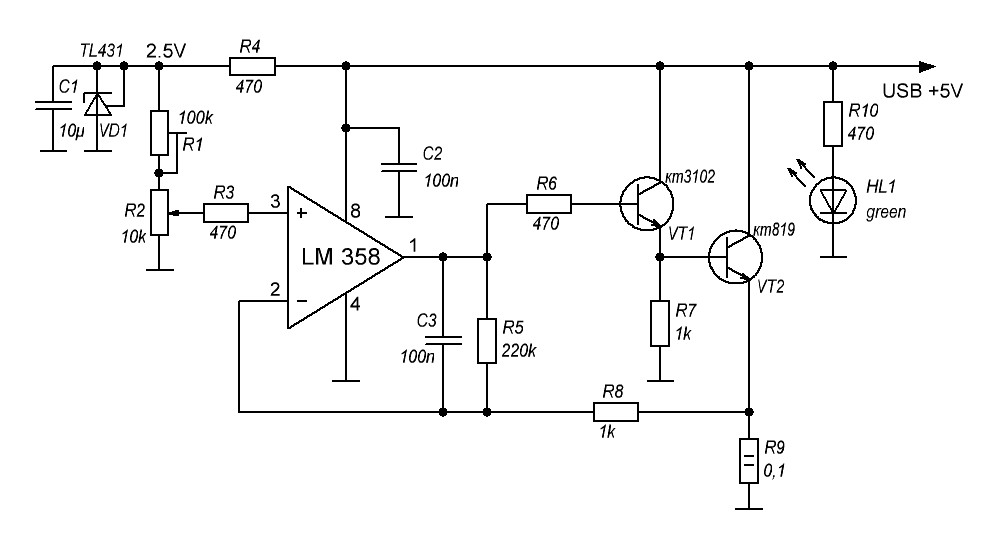 Принципиальная схема нагрузки