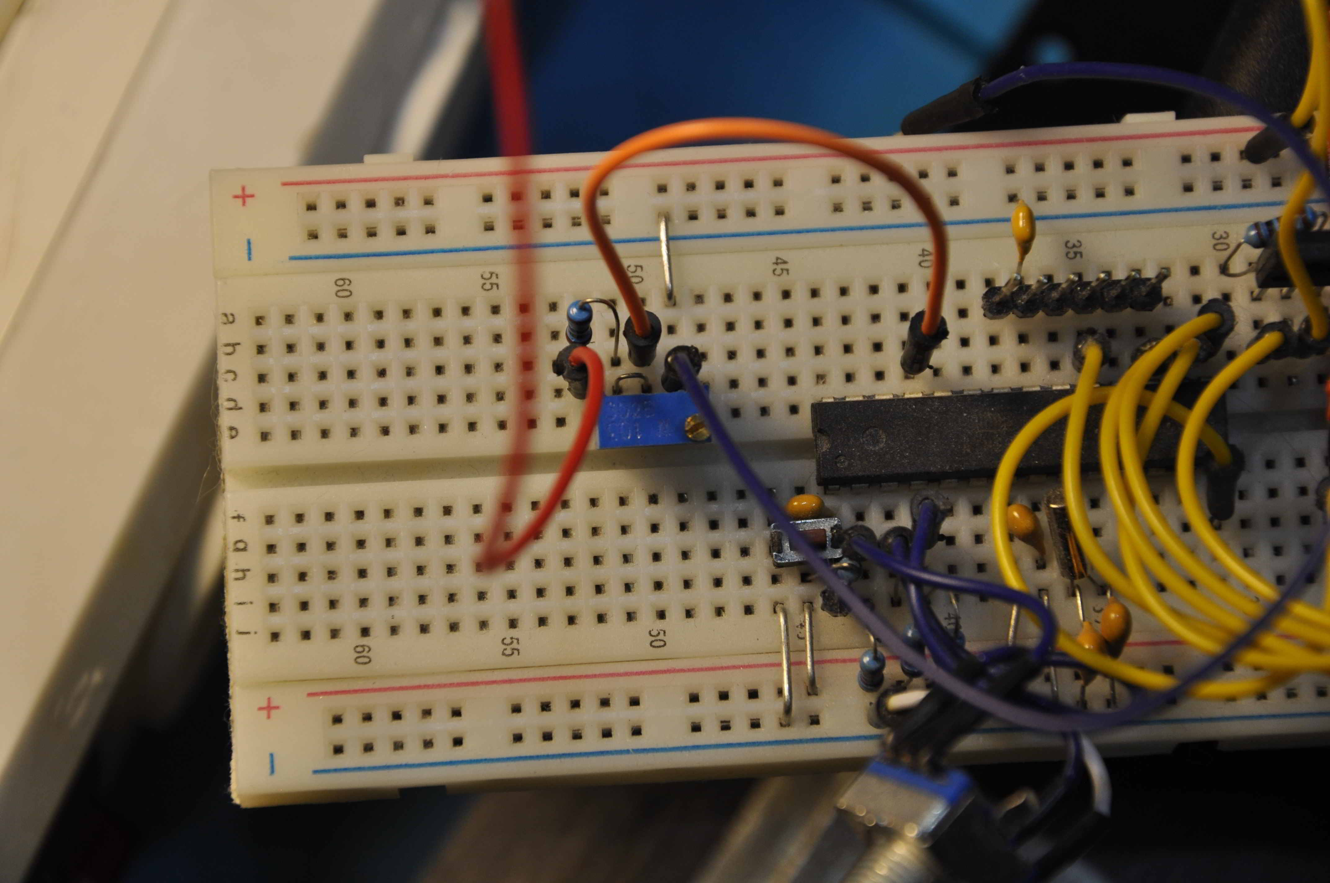 Схема для тестирования АЦП