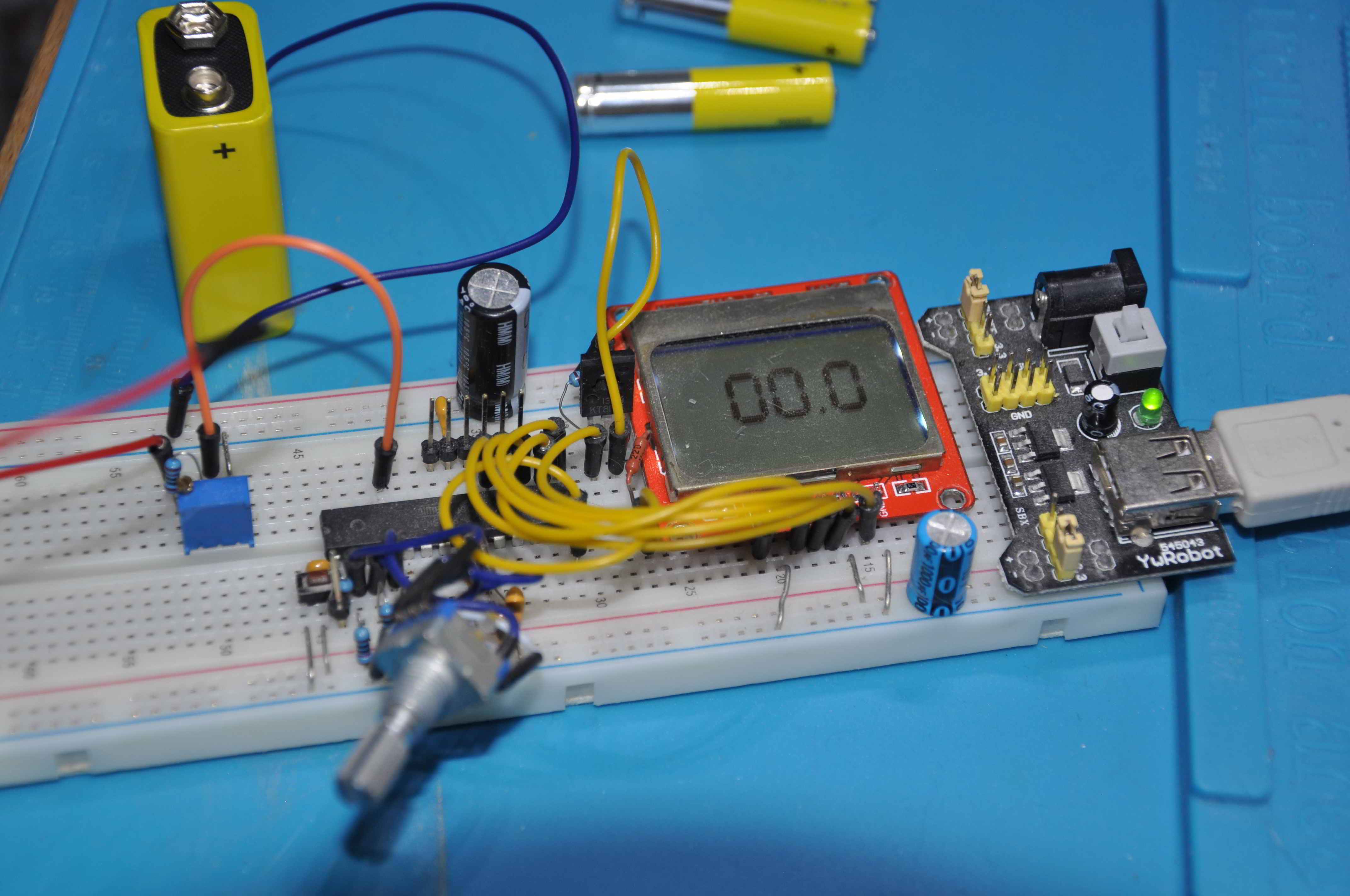 Схема для тестирования АЦП