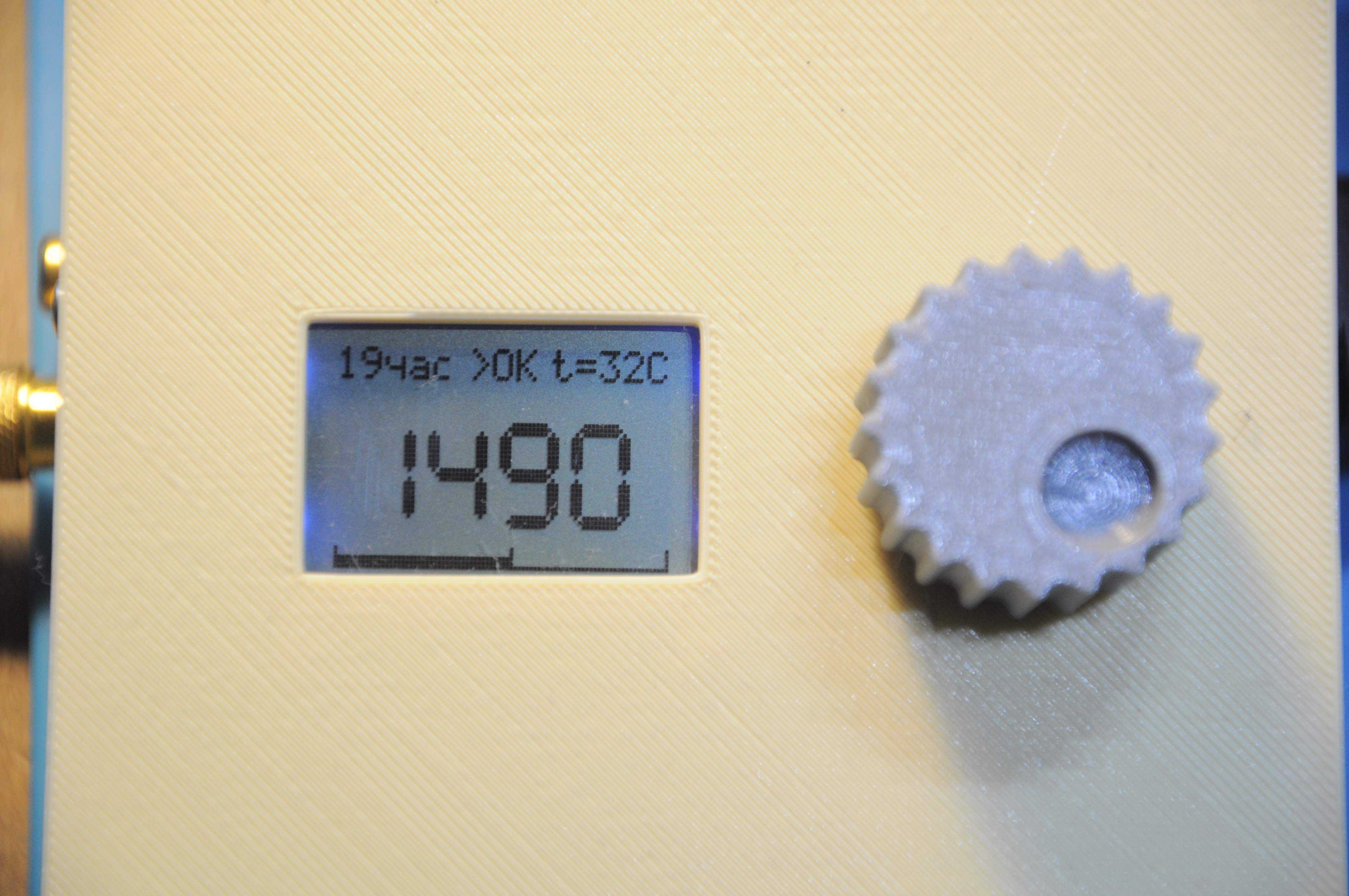 Экран работы счетчик