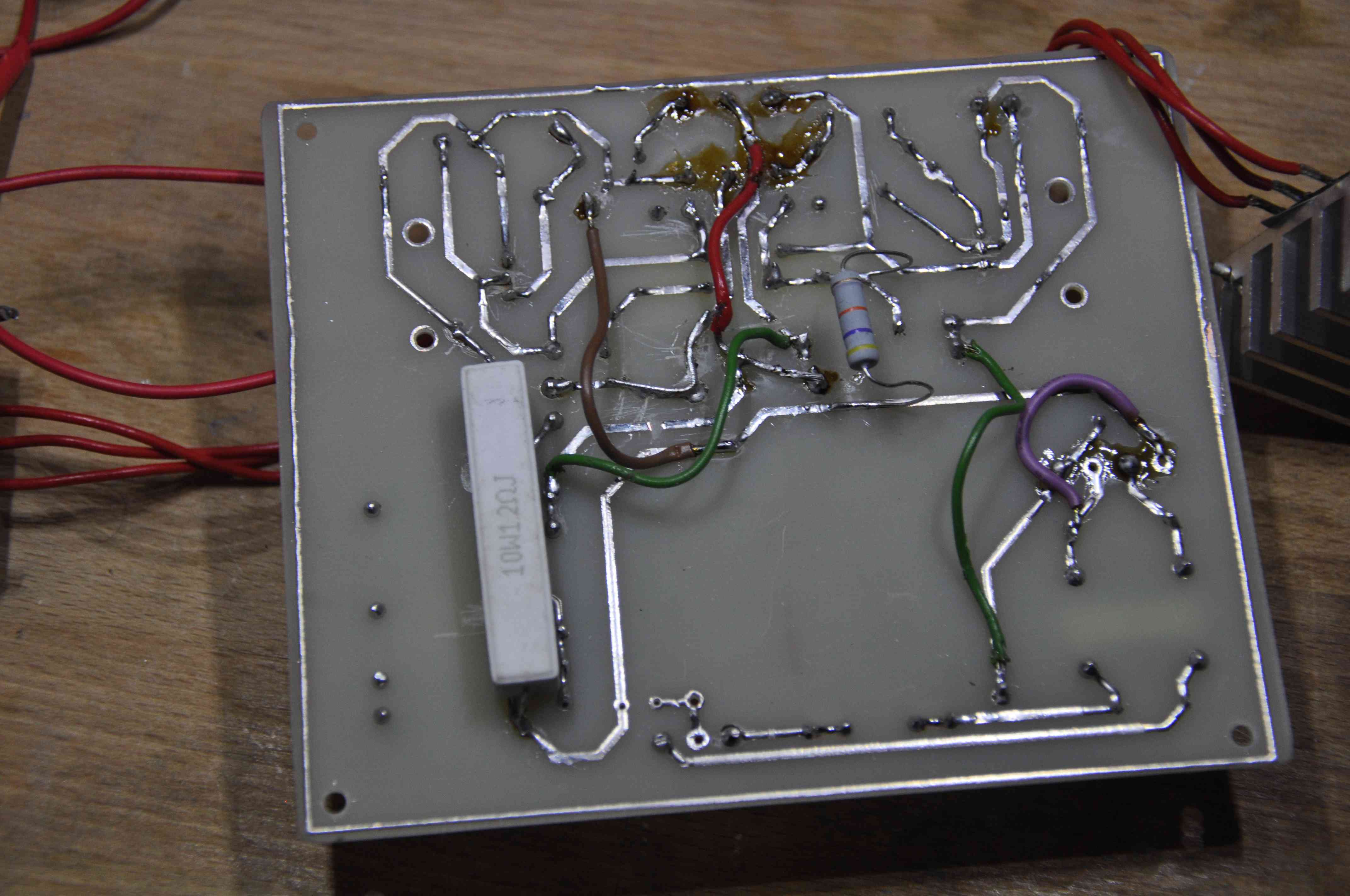 Вид платы со стороны дорожек