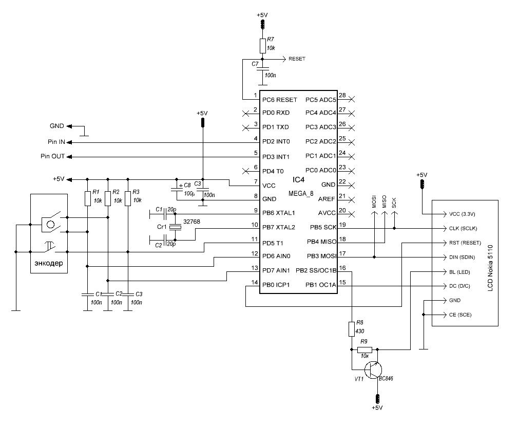 Схема блока управления