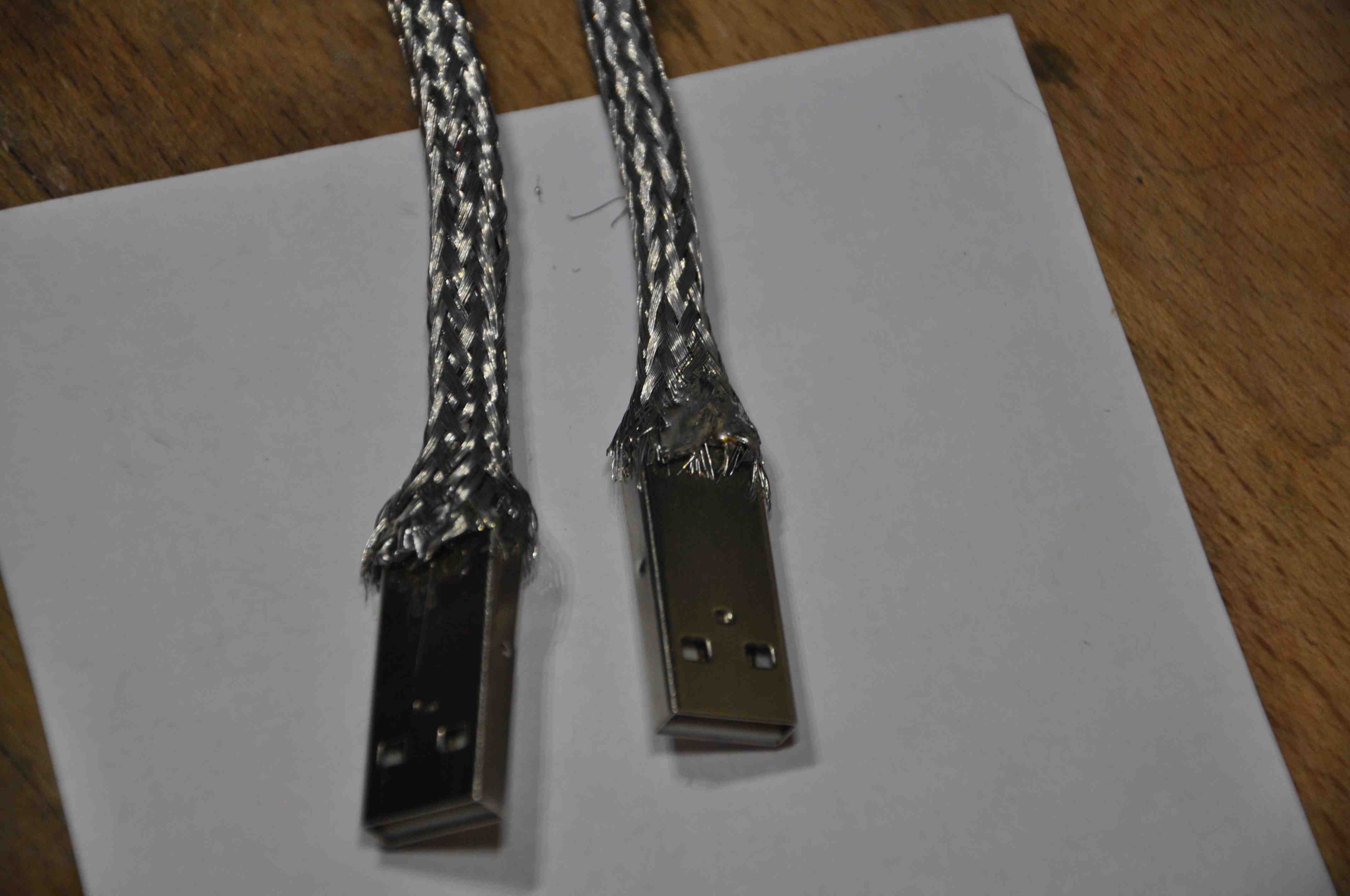 Этапы сборки кабеля