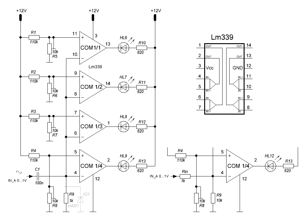Схема индикатора