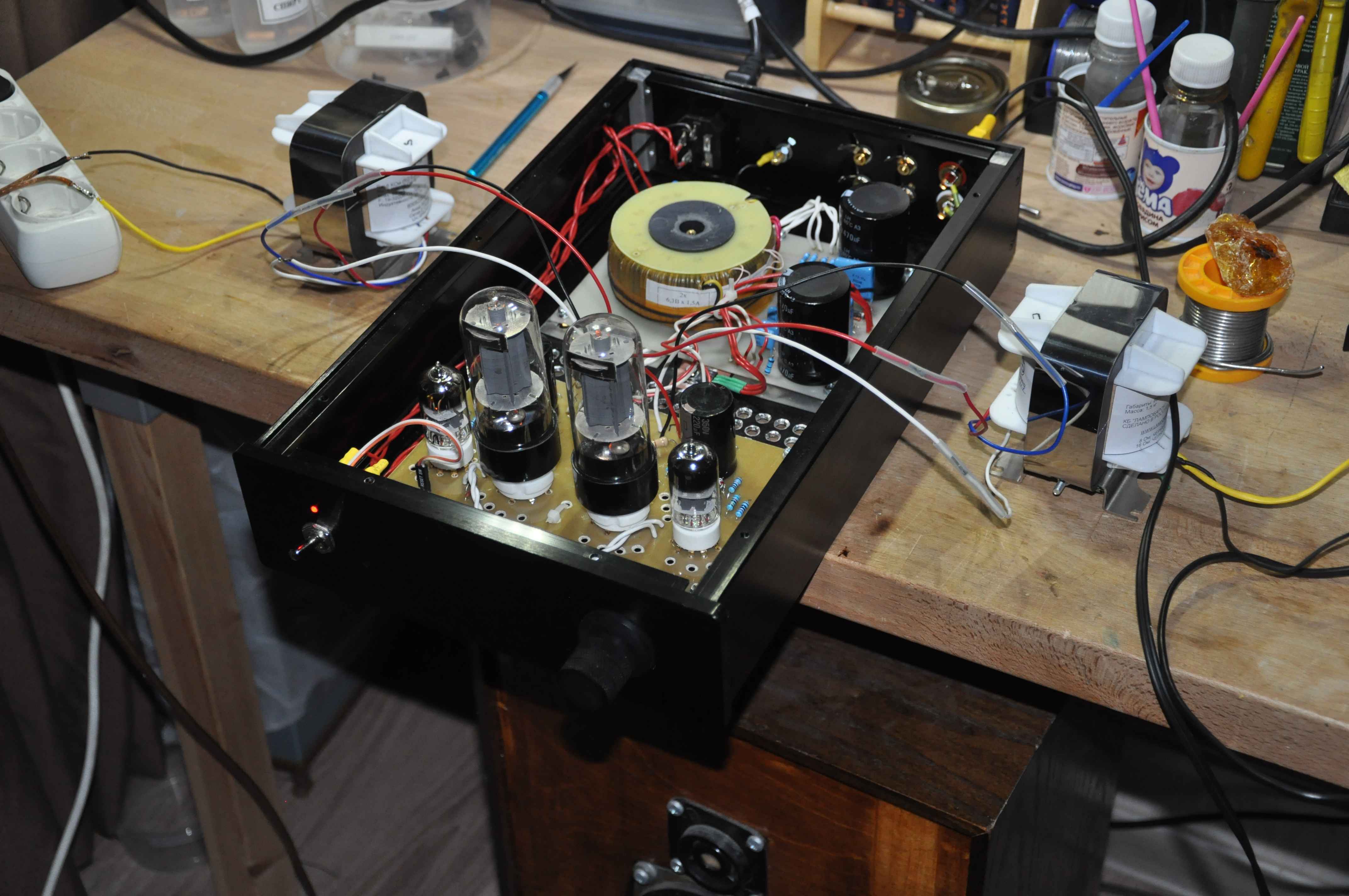 Этапы сборки усилителя